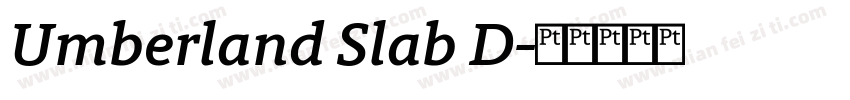 Umberland Slab D字体转换
